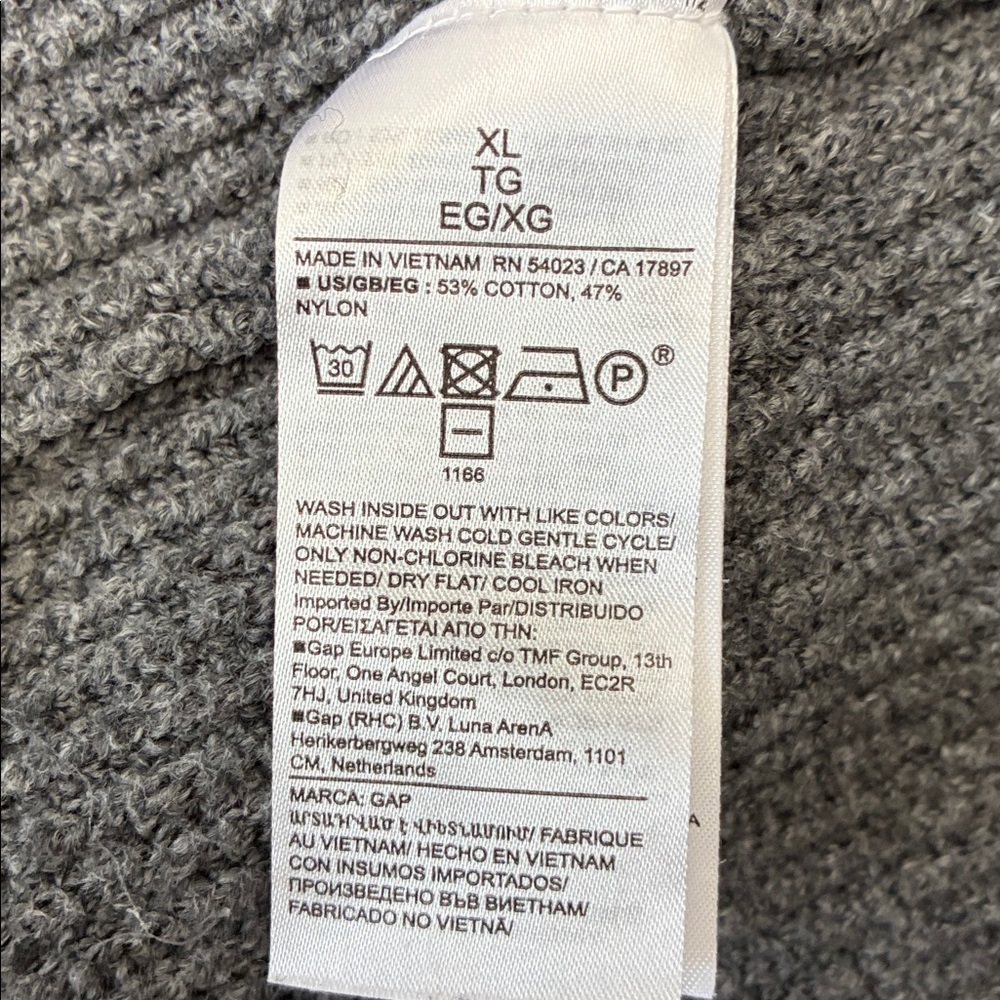 GAP XL Wide-Leg Sweater Pants - Gray - Picture 6 of 7